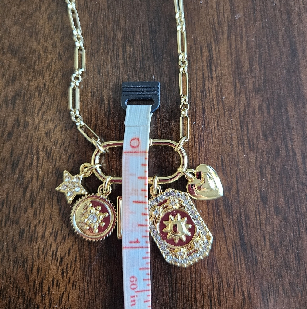 J.Crew Carabiner Charm Paperclip Chain Necklace, Gold - Picture 6 of 6